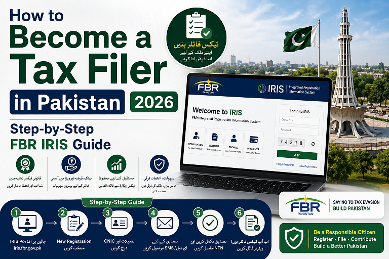 how to become filer in pakistan