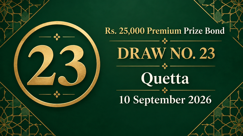 25000 premium prize bond result today